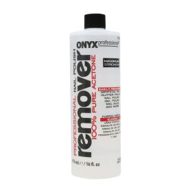 Onyx Professional 100% Pure Acetone Nail Polish Remover No Spill Cap 8 fl oz