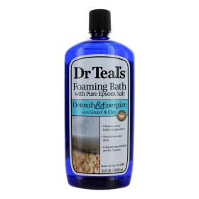 Detoxify & Energize with Ginger & Clay by Dr. Teal's, 34 oz Foaming Bath Soap